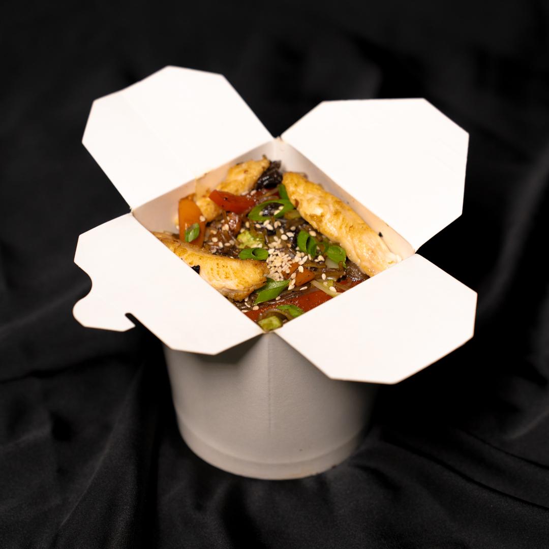 Суши город, Донецк, WOK, Фунчоза с курицей терияки