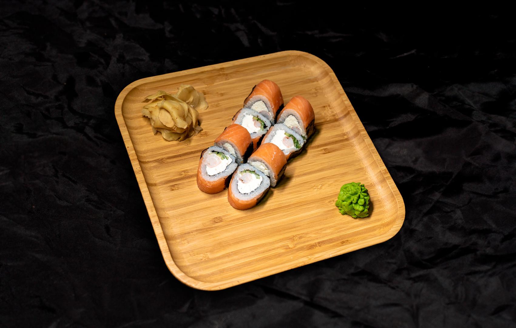 Суши город, Донецк, Новогодние, Филадельфия лосось-креветка